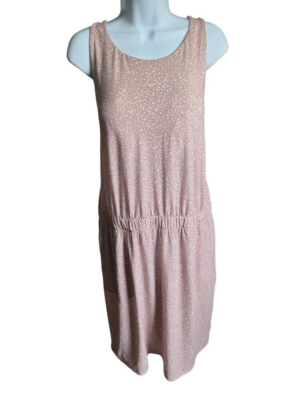 NWT prAna Kamen Dress XL Willow Sharkstooth Pink Crossback Pocketed Athletic